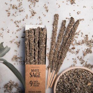 Sagrada Madre White Sage Handmade Incense Sticks 9 Count NEW
